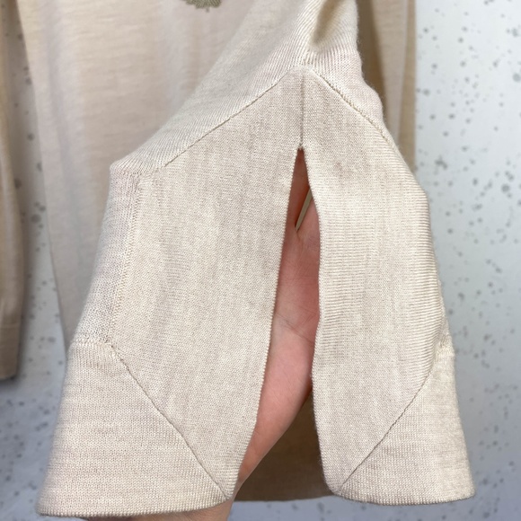 Tory Burch Embellished Merino Wool Dove Tunic Sweater M - Picture 5 of 12